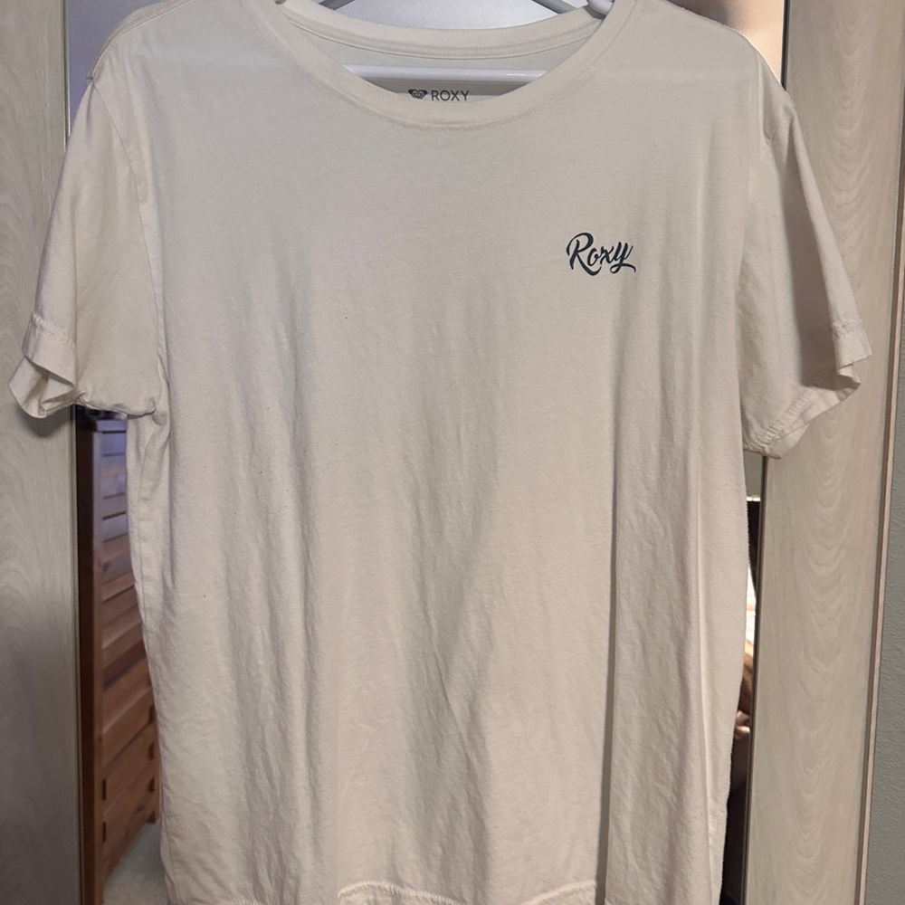 Roxy Men's Cream Short Sleeve Tee